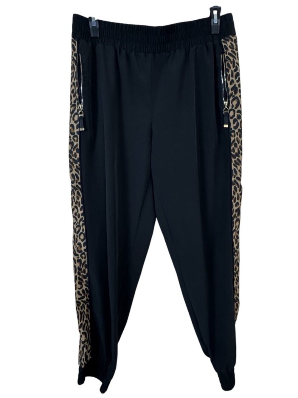 Chico's Zenergy Leopard Print Jogger Pants Size 2.5 (US 14) Fun Athleisure Chic